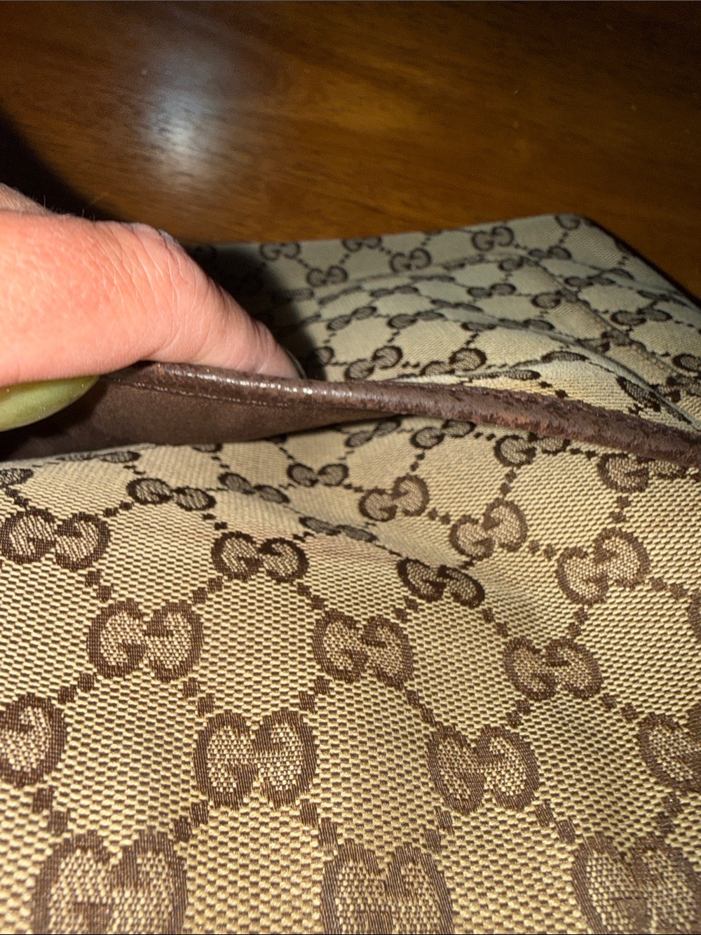Gucci Beige/Brown GG Supreme Messenger Bag - Picture 10 of 14